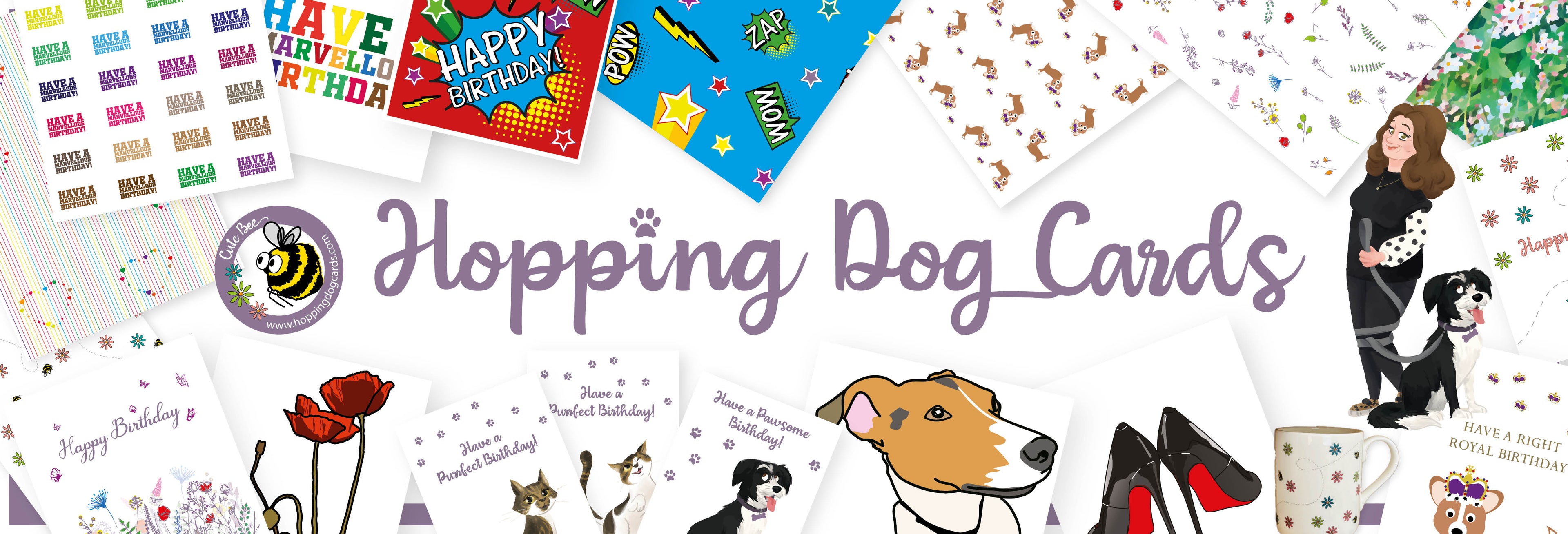 ISLA Crossbody Bag with Strap - Hopping Dog Cards